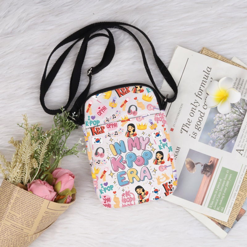 Lywjyb Birdgot Korean Music Crossbody Bag Korean Music Lover Gift K-Drama Fan Gift Music Fan Gift (Kp era CR) - Image 3