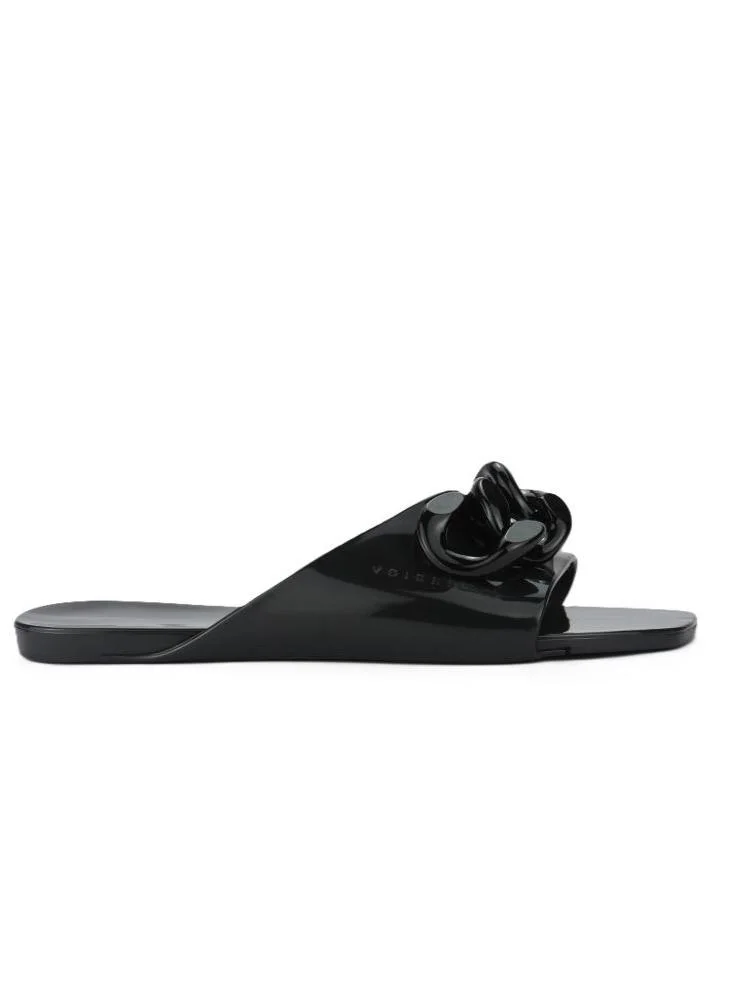 Voices Avolto  Corrente Women'S Low Sandal With Chain Design - Black