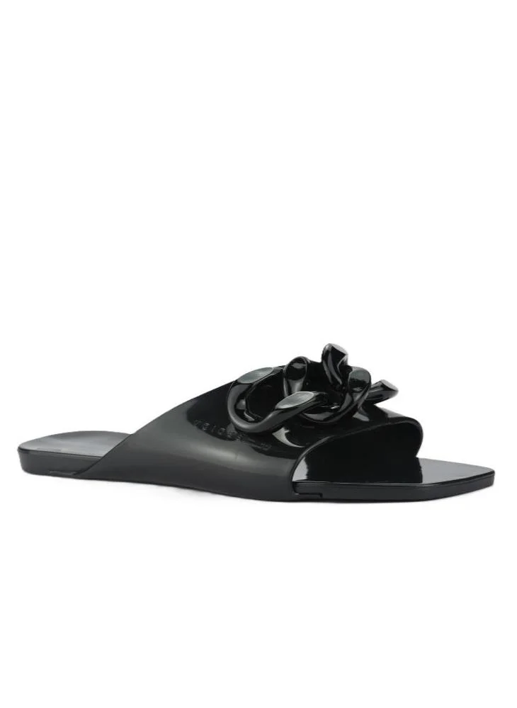 Voices Avolto  Corrente Women'S Low Sandal With Chain Design - Black