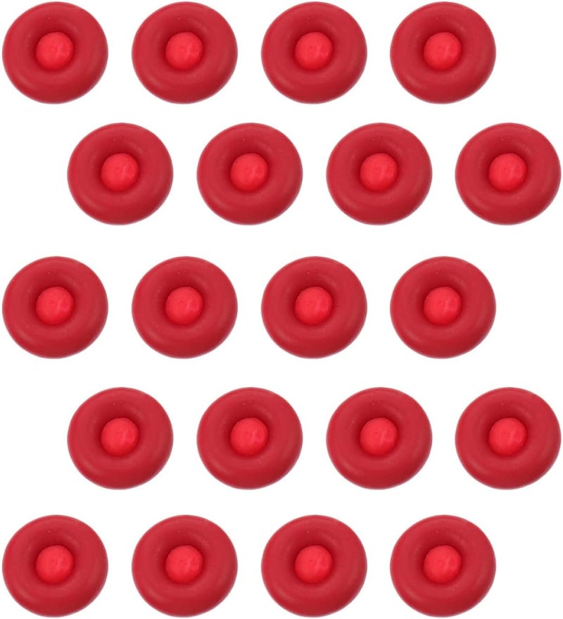 jojofuny 3sets Caulking Caps Latex Caulking Covers Sealer Cover Glue Mouth Red Anti-leak Protectors 20pcs*3 - Image 1