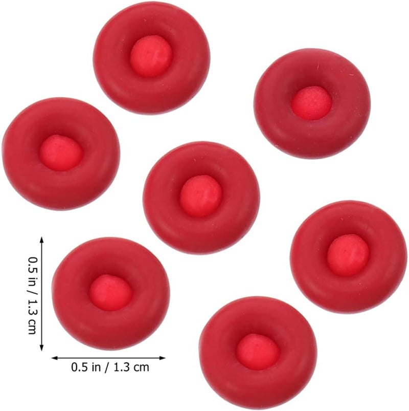 jojofuny 3sets Caulking Caps Latex Caulking Covers Sealer Cover Glue Mouth Red Anti-leak Protectors 20pcs*3 - Image 4