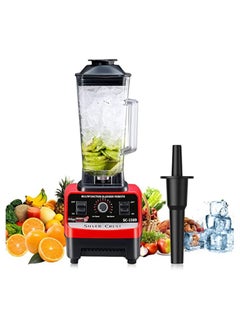 High Speed Countertop Blender With Pure Copper Motor, 6 Sharp Stainless Steel Blades 2L Red