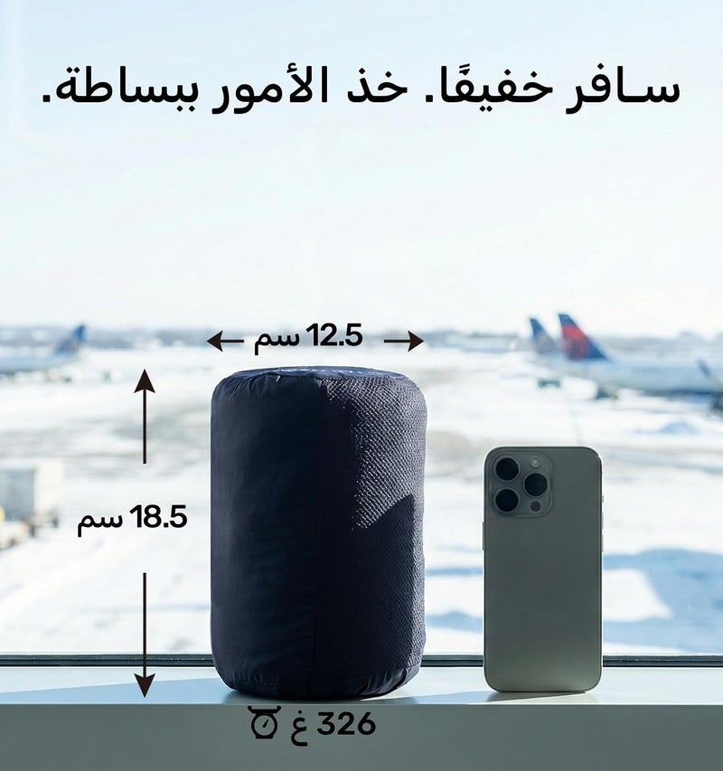 Litume Travel Camping Blanket Lightweight and Breathable, 67 x 48 in Soft Airplane Flight Blanket for Travelers, Foldable Sheet with Stuff Sack for Train, Camp, backapcking, Office, Home (E651 Grey) - Image 2