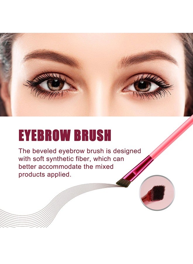 EELHOE Multi Functional Eyebrow Cream Eyebrow Brush Set,Waterproof Sweat Resistant,Long Lasting Makeup,Reaching The Contour Effect Of Oblique Wild Eyebrow Eye Shadow,Suitable For Use In Makeup(Dark brown)  - Image 5