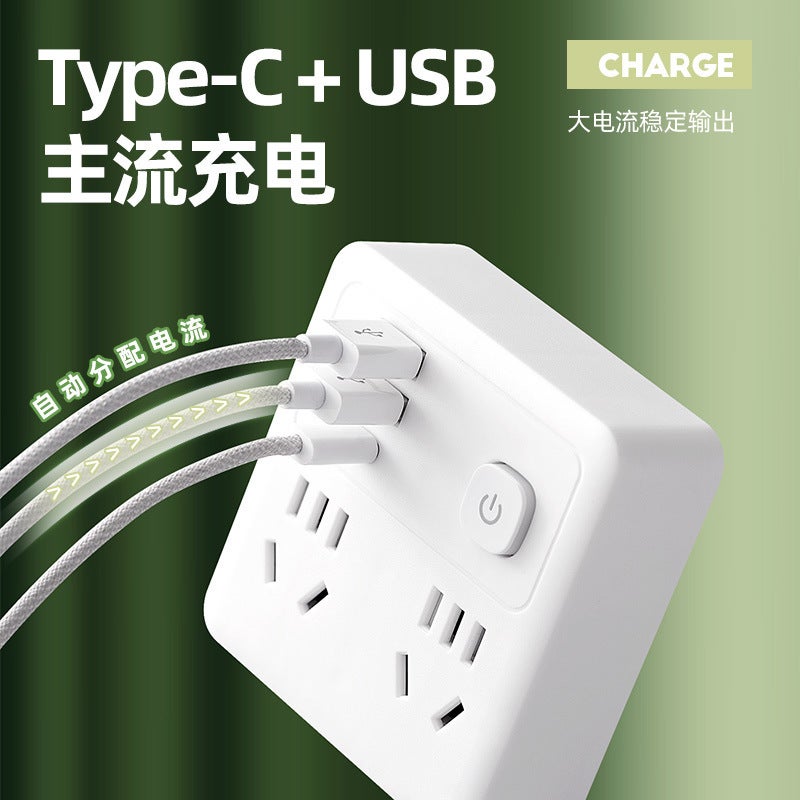 Expansion Socket Power Conversion Multifunctional Usb One-Turn Multi-Conversion Socket Wireless Household Expansion Row Plug Board - Image 5
