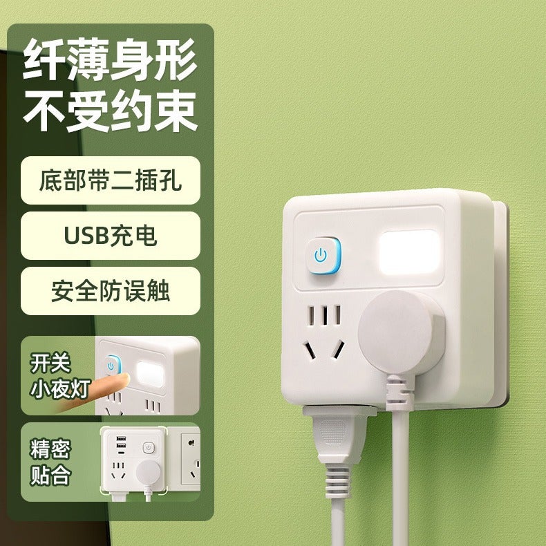 Expansion Socket Power Conversion Multifunctional Usb One-Turn Multi-Conversion Socket Wireless Household Expansion Row Plug Board - Image 3