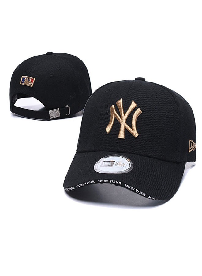 NEW ERA - New Era MLB New York Yankees Fashion Sunshade Hat, Mesh Hat, Outdoor Men's and Women's Sports Duck Tongue Hat Black - Image 1
