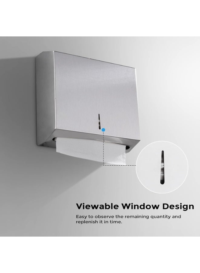 Tissue holder with a capacity of (300 tissues) equipped with a tamper-proof key, made of stainless steel (silver color). - Image 4