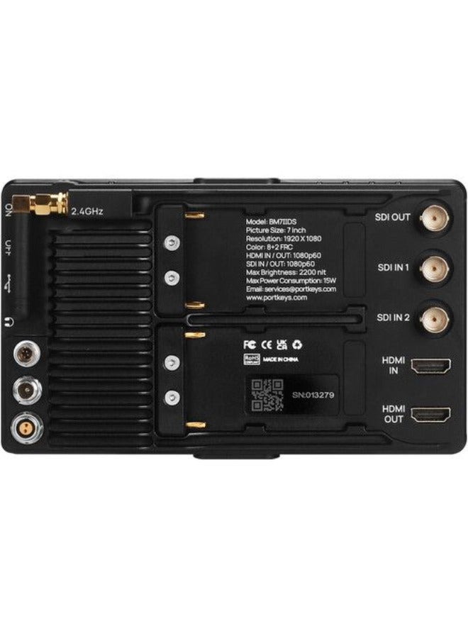PortKeys PORTKEYS BM7 II DS 7" High-Bright Monitor with Wireless Camera Control - Image 2