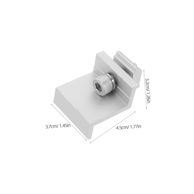 Aluminum Alloy Solar Panel End Clamps 10Pcs for Secure Roof Mounting Enhanced Stability - Image 3