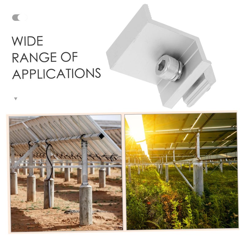 Aluminum Alloy Solar Panel End Clamps 10Pcs for Secure Roof Mounting Enhanced Stability - Image 5