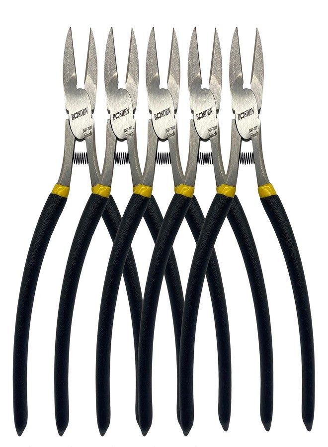 BOOSDEN 5" Diagonal Cutters,5 Pack Wire Cutters,DIY Cutting Pliers,Spring Loaded Side Cutters, Wire Snips for Jewelry Making and Wire Cutting - Image 1