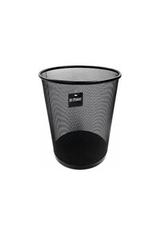 Maxi Maxi Mesh Waste Bin 18 Liter Black, Ideal For Use In The Office, Kitchen, Bathroom, Room etc  - Image 1