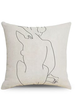 Y&D Nordic abstract pattern linen material pillowcase pillow cover 45*45cm 