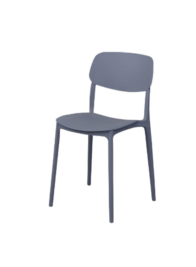 Mahmayi UL UT-C100 Stackable Plastic Chair Durable PP Material Lightweight Space Saving Design for Home, Office and Cafeteria - Grey - Image 1