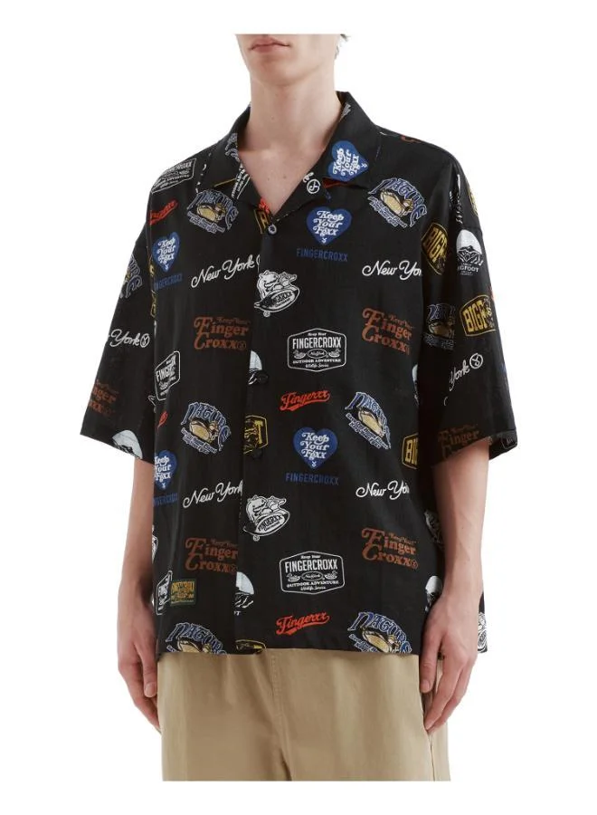 فينجركروكس قمصان رجالي بأكمام قصيرة