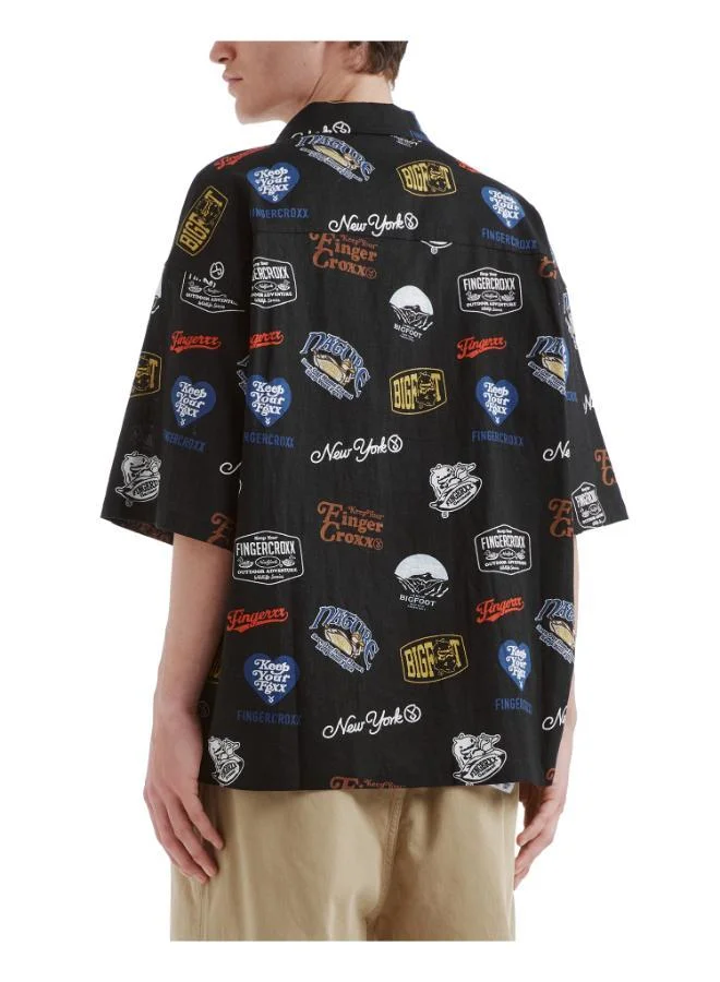 فينجركروكس قمصان رجالي بأكمام قصيرة