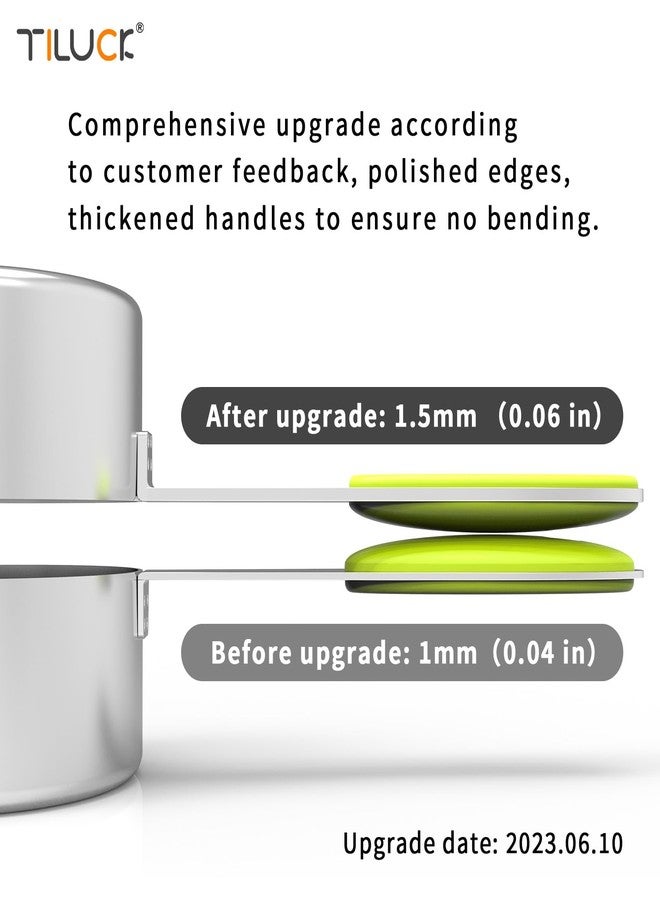 TILUCK Measuring Cups and Spoons Set, Stainless Steel, Kitchen Utensils for Cooking and Baking (10) - Image 3