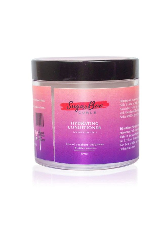 SugarBoo Curls Hydrating Conditioner (100Ml) For Dry Frizzy Wavy Curly Hair. Vegan & Cg Friendly. No Parabens Sulphates & Other Nasties - Image 2