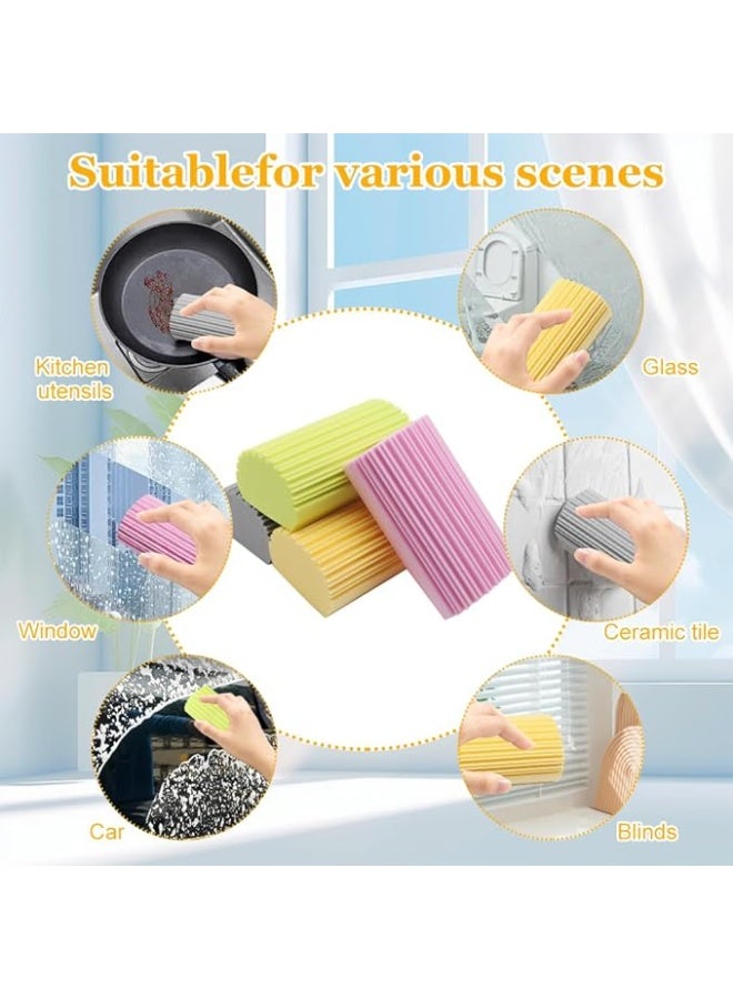 Damp Duster Sponge, Reusable Dust Sponges, Dirt Eraser Sponge, Multifunctional PVA Super Absorbent Cleaning Sponge for Windows, Blinds, Railings, Sofas, Door Gaps - Image 4