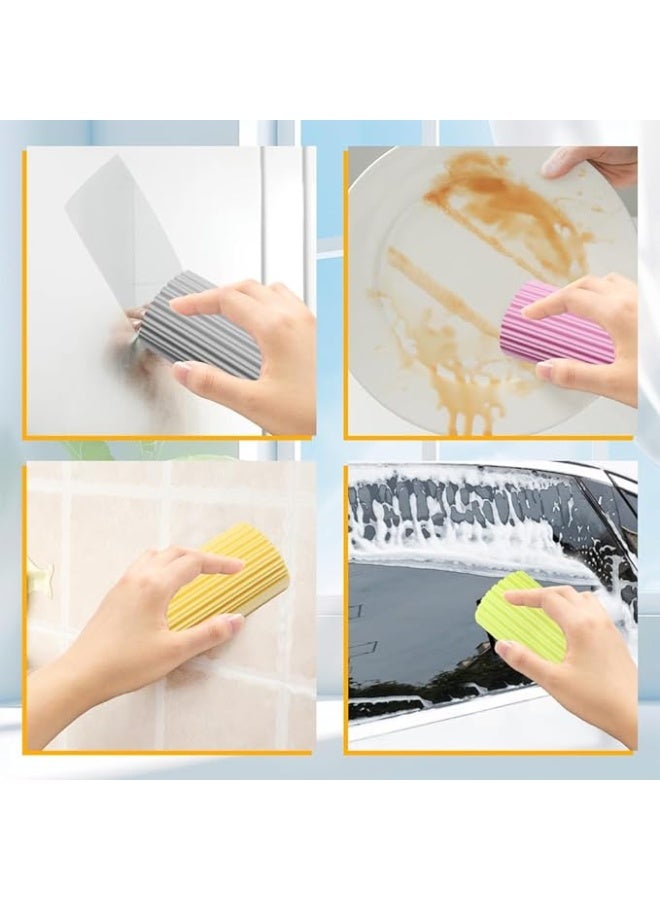 Damp Duster Sponge, Reusable Dust Sponges, Dirt Eraser Sponge, Multifunctional PVA Super Absorbent Cleaning Sponge for Windows, Blinds, Railings, Sofas, Door Gaps - Image 2