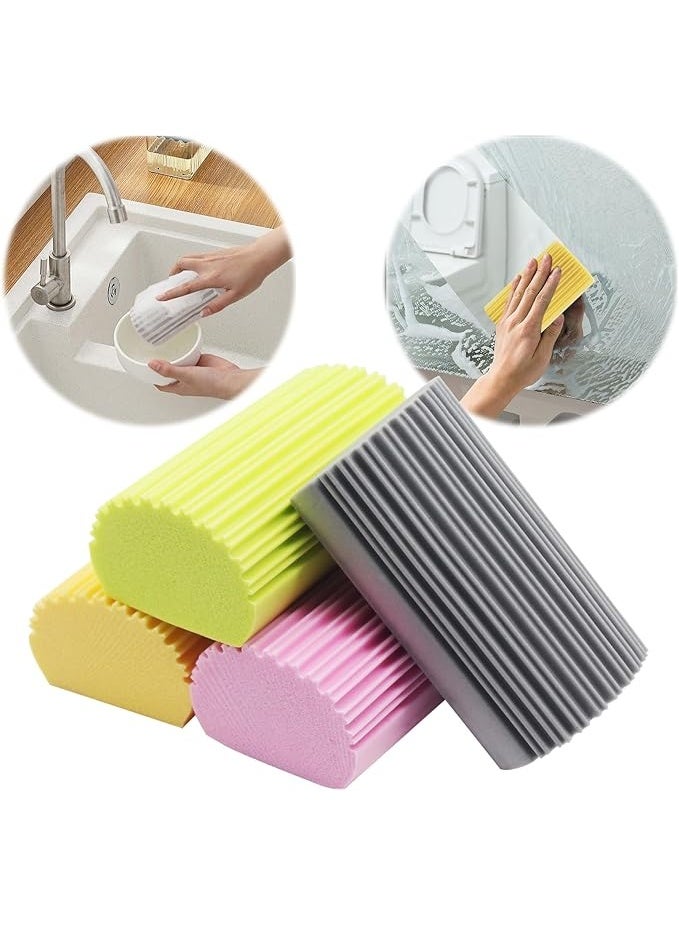 Damp Duster Sponge, Reusable Dust Sponges, Dirt Eraser Sponge, Multifunctional PVA Super Absorbent Cleaning Sponge for Windows, Blinds, Railings, Sofas, Door Gaps - Image 1