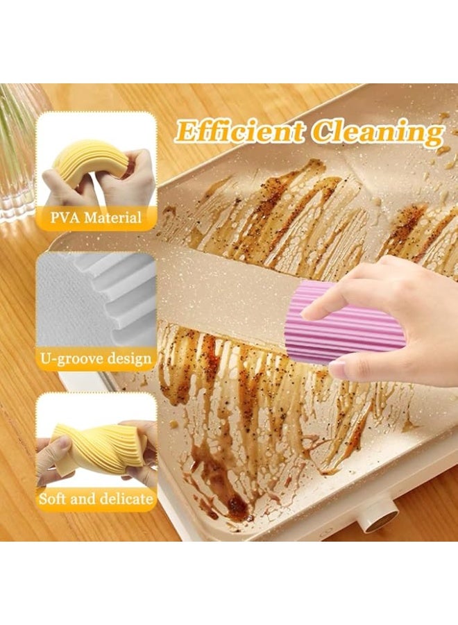 Damp Duster Sponge, Reusable Dust Sponges, Dirt Eraser Sponge, Multifunctional PVA Super Absorbent Cleaning Sponge for Windows, Blinds, Railings, Sofas, Door Gaps - Image 3