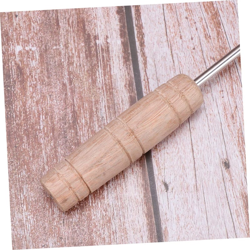 Double Hook Meat Turner Stainless Steel BBQ Skewers Forks Outdoor Camping Roasting Cooking Utensils - Image 4