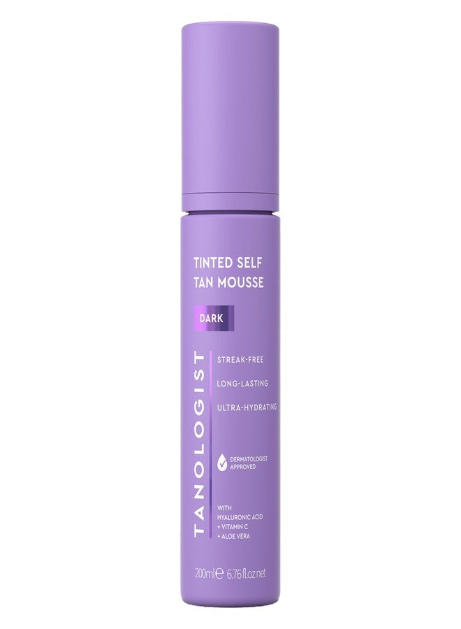 Tanologist Dark Self Tan Mousse, Tinted Self-Tanning Mousse, Streak-Free, Natural Glow, No Fake Tan Smell Or Orange Tone, Long Lasting, Clean Ingredients, Vegan, 6.76 fl. oz/200 ml Bottle - Image 1