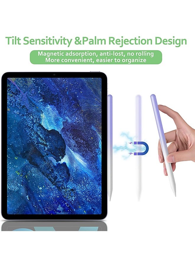 Wireless Charging Stylus Pen for Apple iPad (2nd Generation) Magnetic Active Pencil with Tilt Sensitive, Palm Rejection for iPad 6/7/8/9, iPad Mini 5/6, iPad Air 3/4/5, iPad Pro 11/12.9 - Image 5
