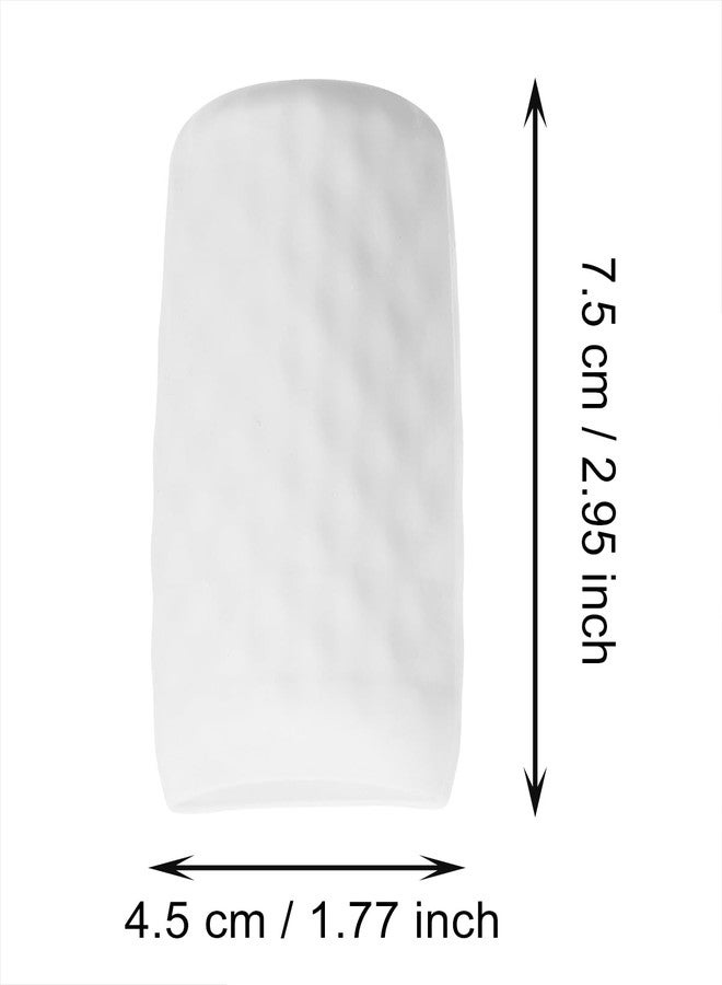 Mini Skater 12pcs Silicone Travel Bottle Cover Reusable Elastic Sleeve Fit Standard Toiletry Container Stretching Bottle Lid Cap for Luggage Bag Suitcase Prevent Leakage Solution (White) - Image 2