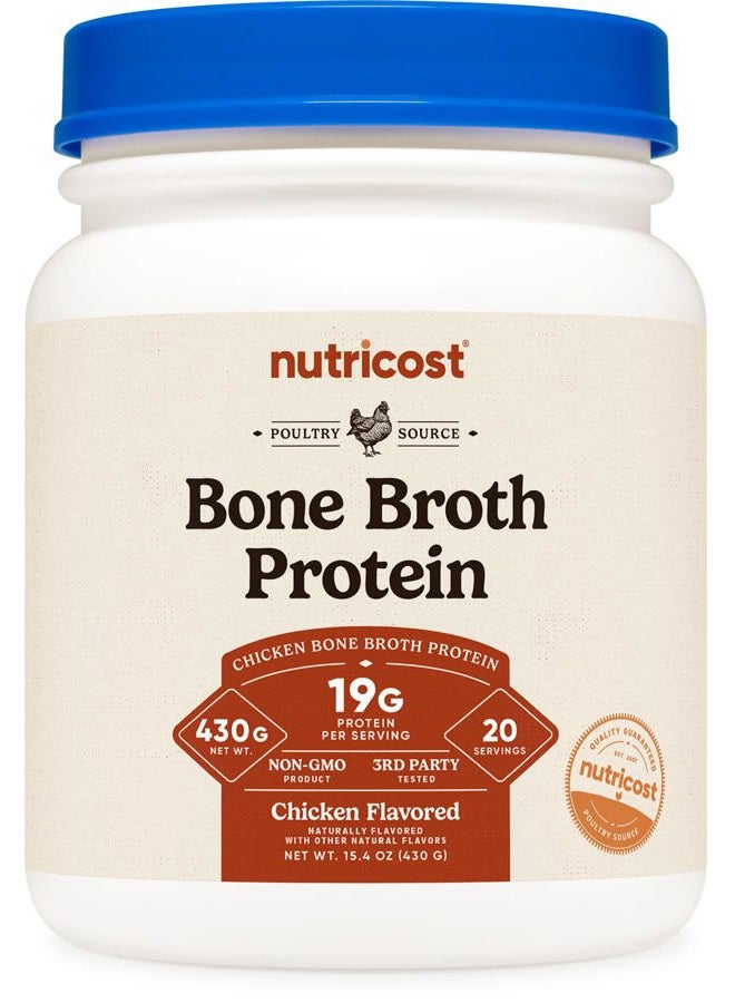 Nutricost Chicken Bone Broth Protein (Chicken Flavored, 20 Servings) - Image 1