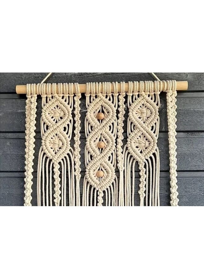 Home Gallery Amazing Macrame Wall Hanging Shelf Handmade 60X70 cm - Image 5
