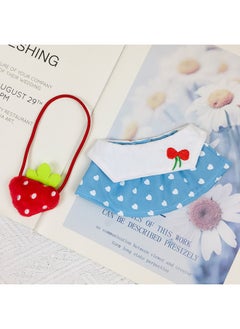 Attribute 20 Dressing Clothes Dressing Human Figure Replaceable Doll Plush 20cm Doll No Cm Cotton-Specifications:Blue Love Skirt + Strawberry Bag-Color:Suitable For 20cm Cotton Dolls