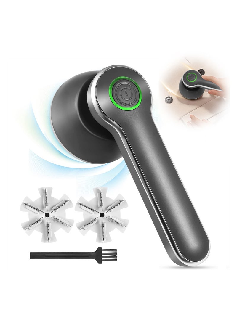 Luckam Fabric Shaver, Portable Electric Lint Remover with 2 Extra Blades, Sweater Shavers to Remove Pilling, USB Electric Lint Remover Rechargeable for Clothing Furniture Carpet Lint Balls Bobbles - Image 1