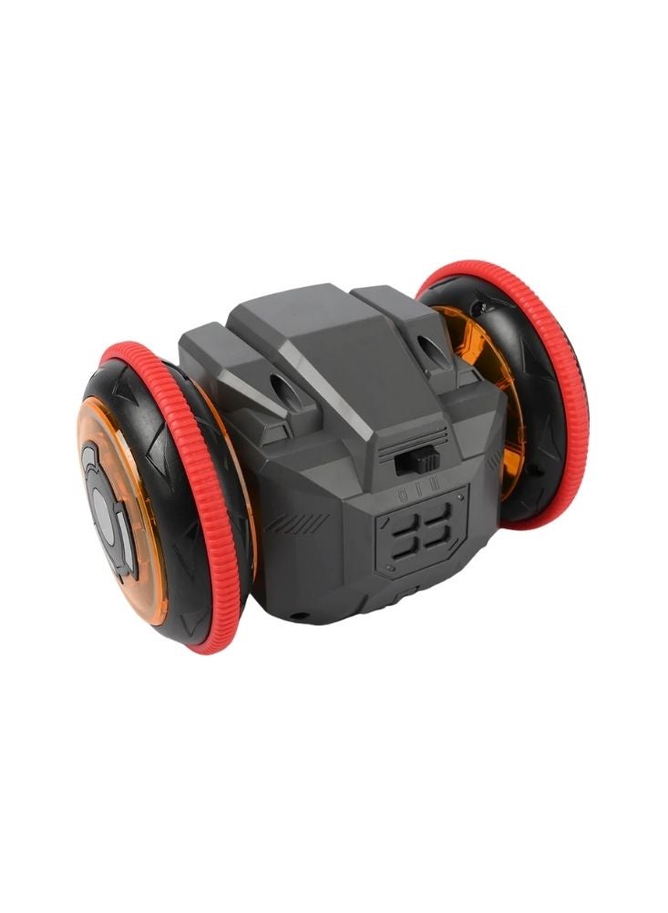 بريميم سيارة روبوت ذاتية التوازن – سيارة استعراضية سوداء وحمراء بعجلتين مزودة بأضواء وموسيقى وحركة دوران - Image 3