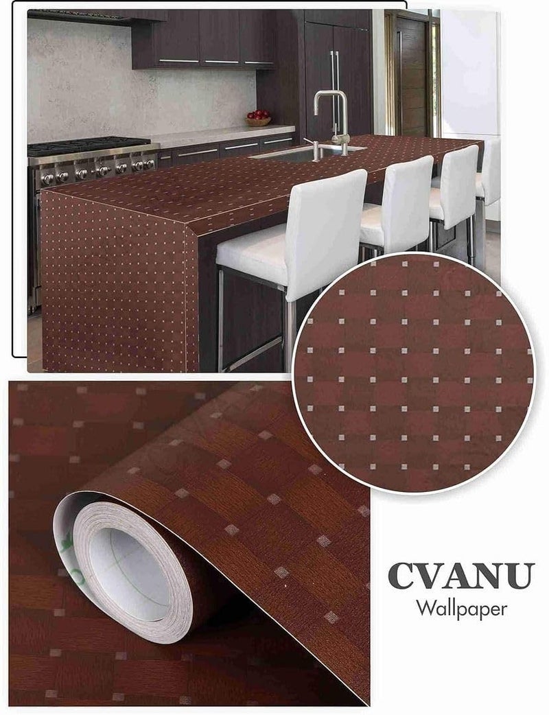 CVANU Self-Adhesive Wood Grain Wallpaper Waterproof PVC Vinyl for Furniture, Door, Wardrobe & Desktop (12x100 Inch, CV01) - Image 5