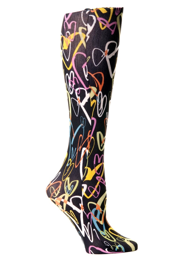 Celeste Stein Therapeutic Compression Socks, Black Luvy, 8-15 mmHg, Mild - Image 3