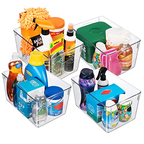 ClearSpace Plastic Storage Bins With lids, 4 Pack – Perfect Pantry Organization and Storage – Fridge Organizer, Pantry Storage Containers and Storage Bins, Cabinet Organizers - Image 3