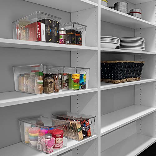 ClearSpace Plastic Storage Bins With lids, 4 Pack – Perfect Pantry Organization and Storage – Fridge Organizer, Pantry Storage Containers and Storage Bins, Cabinet Organizers - Image 2