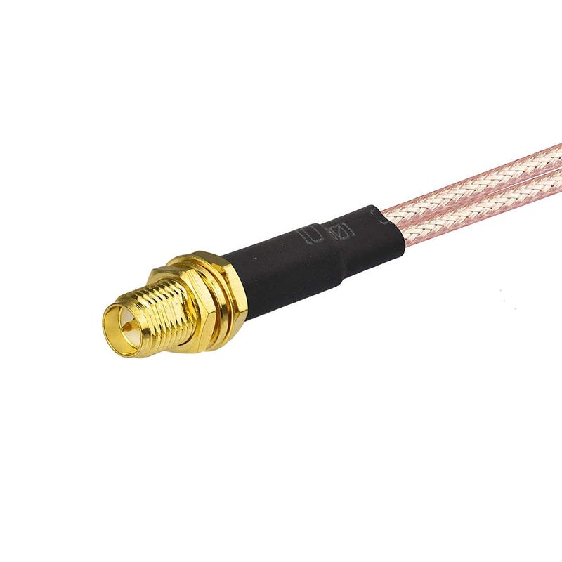 Bingfu RP-SMA Female Bulkhead Mount to Dual RP-SMA Male WiFi Antenna Adapter Splitter Cable 15cm 6 inch for WiFi Router Hotspot Wireless Mini PCI Express PCIE Network Card Adapter - Image 5