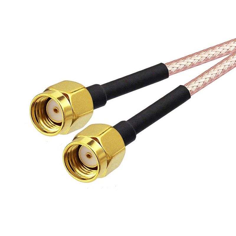 Bingfu RP-SMA Female Bulkhead Mount to Dual RP-SMA Male WiFi Antenna Adapter Splitter Cable 15cm 6 inch for WiFi Router Hotspot Wireless Mini PCI Express PCIE Network Card Adapter - Image 4