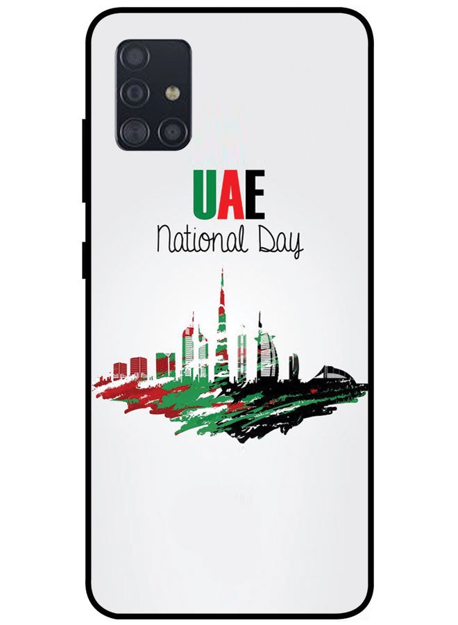 EYE CATCH Protective Case Cover For Samsung Galaxy A51 4G Smart Series Printed Protective Case Cover for Samsung A51 4G UAE National Day - Image 1