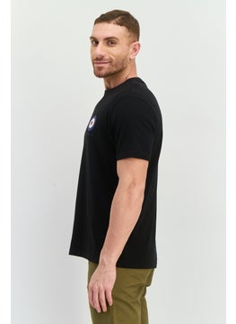 Ben Sherman Men Crew Neck Short Sleeves Brand Logo T-Shirt, Black  - Image 2