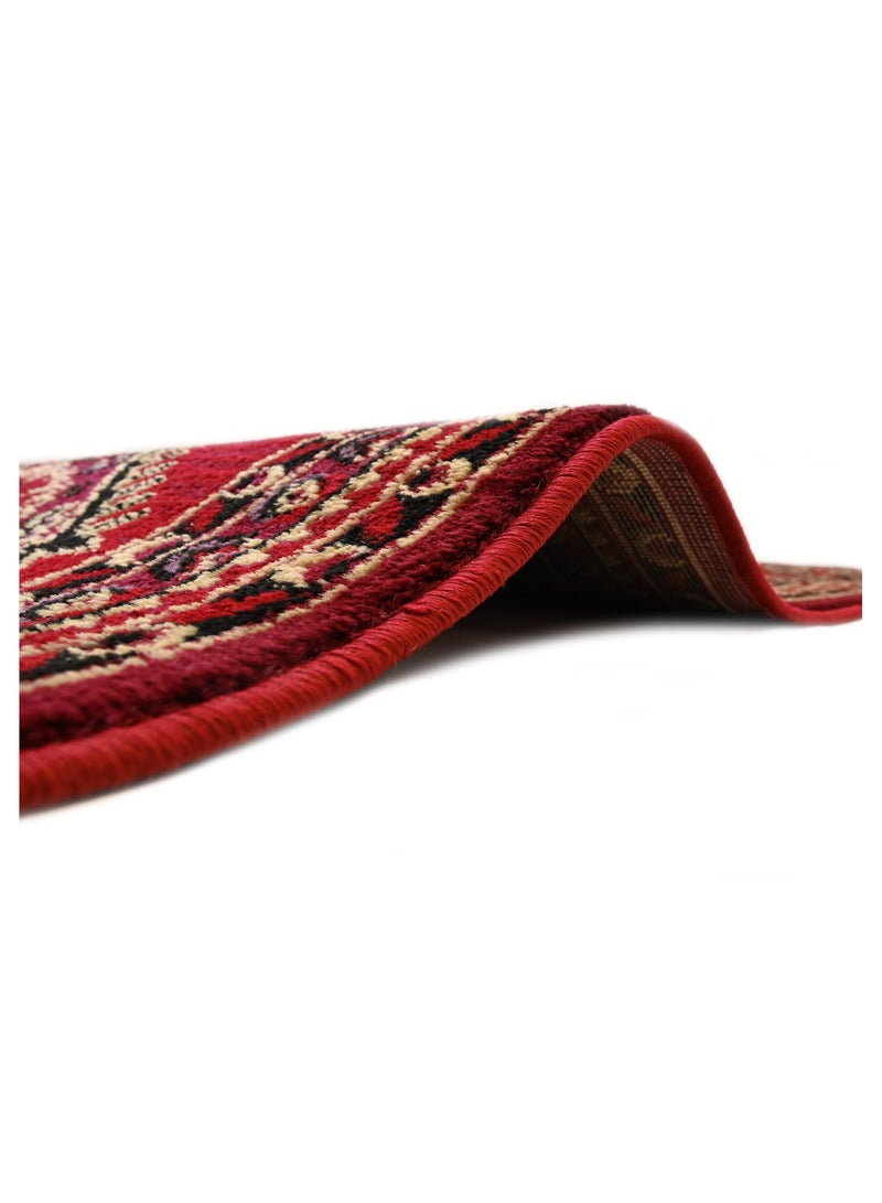 Alkaffary Tayma Area Rug, Large Majlis Carpet Traditional Saudi Pattern, Durable Premium Material,300×400 cm, Red-Black - Image 5