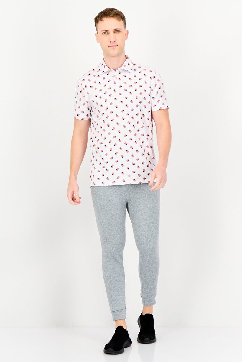 Chaps Men Classic Fit Short Sleeves Outdoor Polo Shirt, Multicolor - Image 4