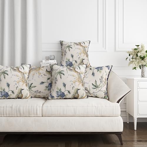 Clovertico Handmade Throw/Pillow Cushion Cover : 100% Cotton Fabric : High Thread Count : Set of 5 - Image 1