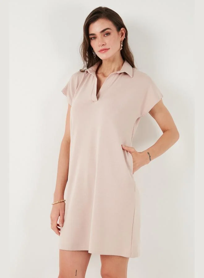 Lela  Lela Regular Fit Polo Collar Mini Dress Women's DRESS 5866153 for Women | Best Price UAE