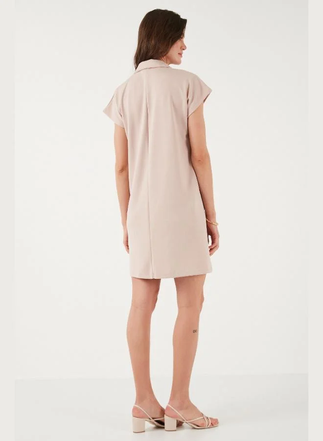 Lela  Lela Regular Fit Polo Collar Mini Dress Women's DRESS 5866153 for Women | Best Price UAE