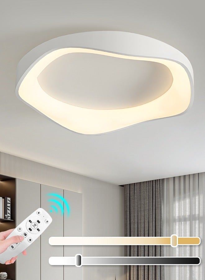 YATAI LIGHTING Modern Flush Mount LED Ceiling Light Fixture, 59W Smart Dimmable LED Ceiling Lamp with Remote Control, LED Ceiling Lamp for Bedroom/Kitchen/Dining Room Lighting, 3 Color Temperatures - Image 1